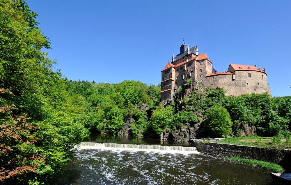 Blick auf Burg Kriebstein