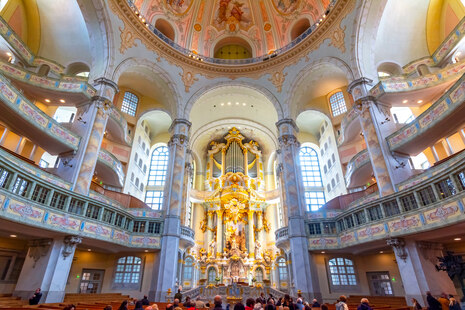 The Church of our Lady in Dresden from the inside