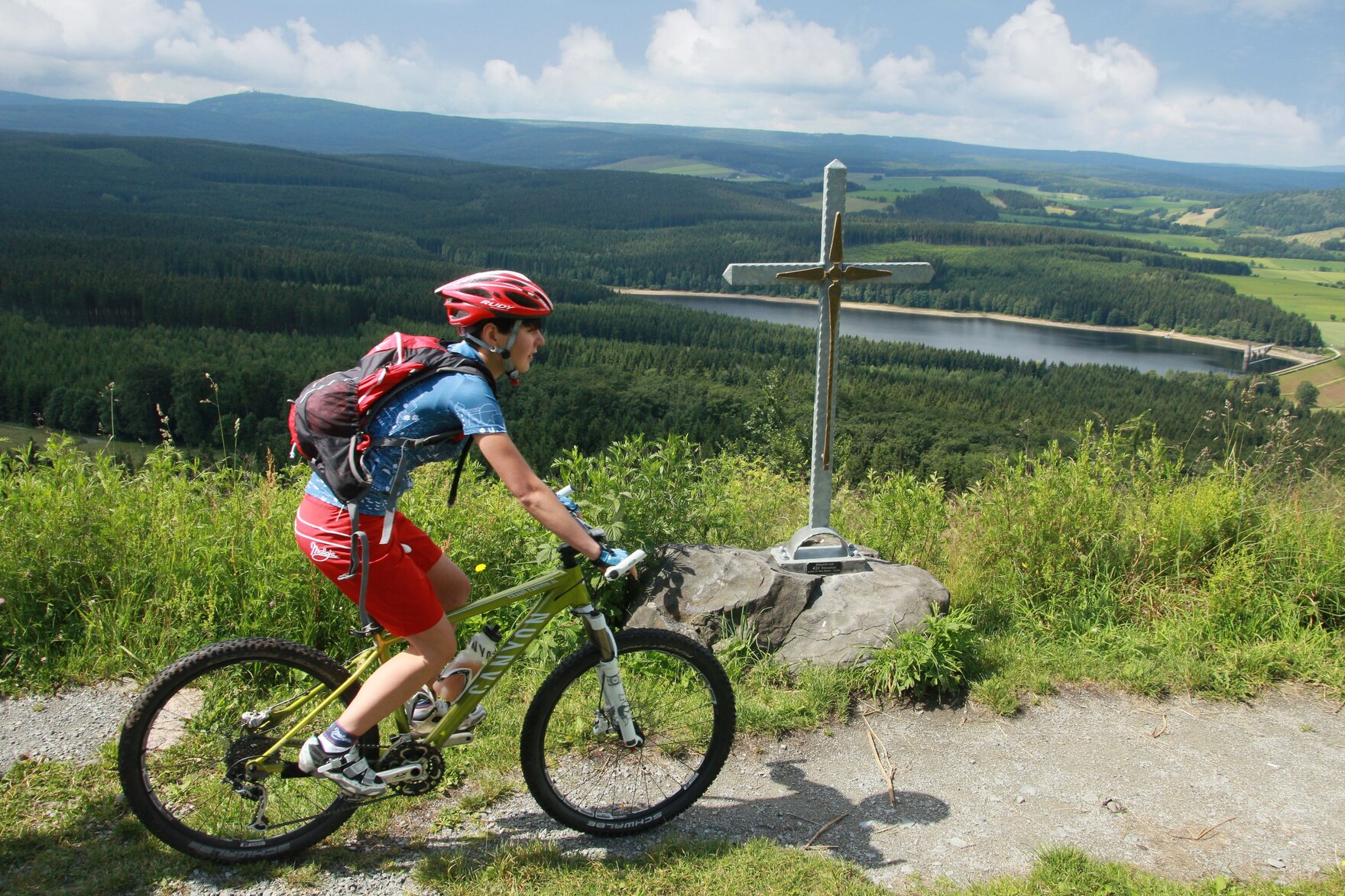 Mountainbiker auf dem Baerenstein